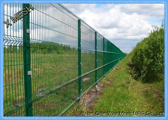 ポリ塩化ビニールの上塗を施してある金網の塀のパネル、金属線の塀の網サイズ50*200mm