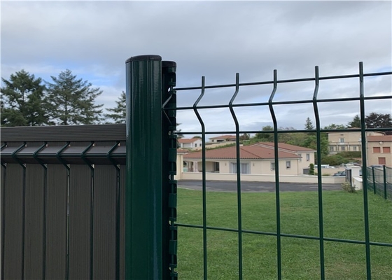 高い安全性のための3Dによって曲げられるポリ塩化ビニールの上塗を施してある鋼線の網の保護の塀のパネル