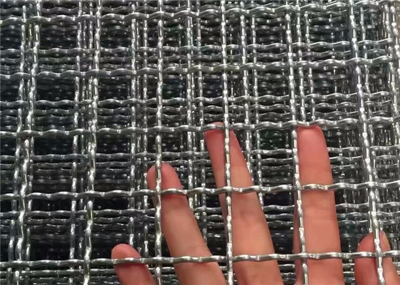耐久力のある10mmの穴の平織りのステンレス鋼のひだを付けられた編まれた金網