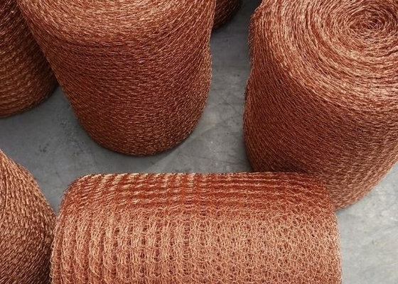 0.17mm Size 5 In X 20 Ft Copper Wire Mesh Gas Liquid Filter Fabric Screen