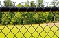 商業黒ポリ塩化ビニールの学校のスポーツの塀のための上塗を施してあるチェーン・リンクの塀の生地