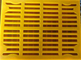 振動する私の物のためのホックが付いている黄色いPUの網ポリウレタン スクリーンのパネル