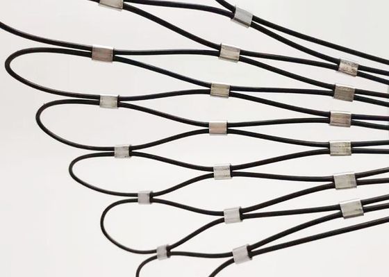 鳥の網のおりのための高い引張強さの適用範囲が広い動物のエンクロージャ316のステンレス鋼 ワイヤー ロープの網