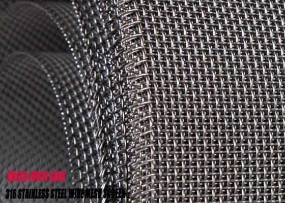 SS 304 316 316L Security Screen Stainless Steel Wire Mesh For Entry Doors