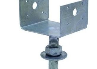木造建築のための鋼鉄フェンスポストサポートUブラクレット木材接続器