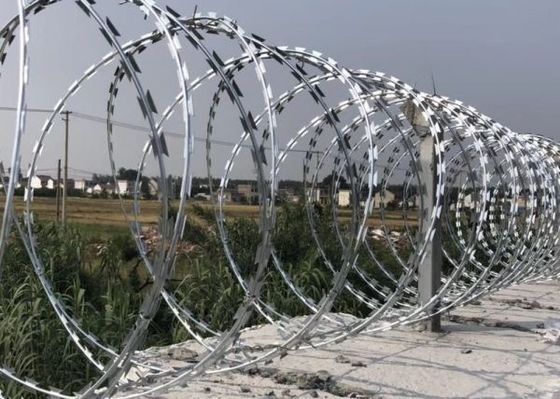 Bto22かみそりのとげがあるアコーディオン式のコイル450mmの直径