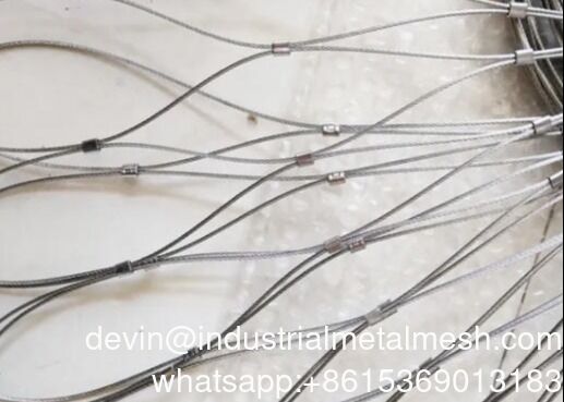 ホットセール フレキシブル ステンレス鋼ロープ メッシュ ワイヤーロープ メッシュ