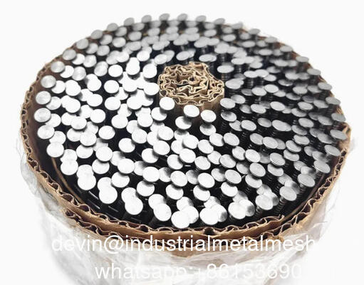 2-3/8インチ x .099 ペイントイエロースクリュー/スパイラルパレットコイル釘 9000個