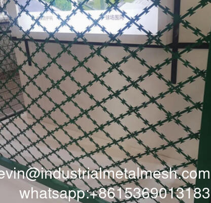 セキュリティソリューションのためのプレミアム溶接アンチクライムレイザーワイヤーメッシュ