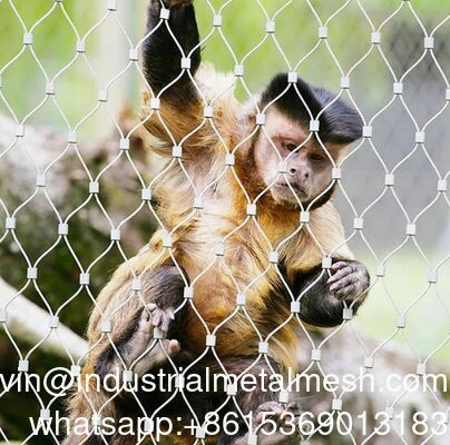 動物園のフェンシング用 織りダイヤモンドワイヤロープ網