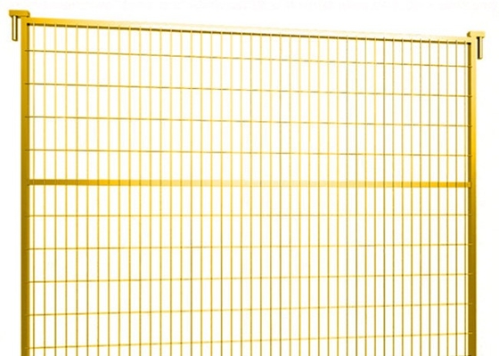 黄色い1.8mの高さのカナダの標準的な屋外の構造の一時的な塀のパネル