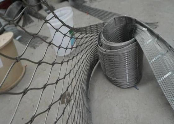 階段のためのフェルールが付いている7x19ステンレス鋼 ワイヤー ロープの網の網