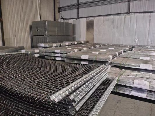 0.7 - 20mm Gi 圧着ワイヤーメッシュ 45# 中炭素鋼