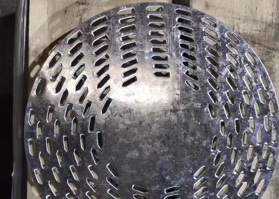 7インチ直径 裂け目防止板 丸くガルバン化