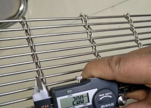 8mm Tec Sieve 建築用織物メタルメッシュ マルチバレット 織物/ケーブルメッシュシステム
