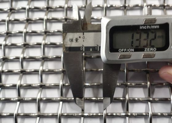 高張力 8x13mm オープン ステンレス スチール クリップド ワイヤー メッシュ
