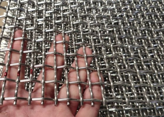 高張力 8x13mm オープン ステンレス スチール クリップド ワイヤー メッシュ