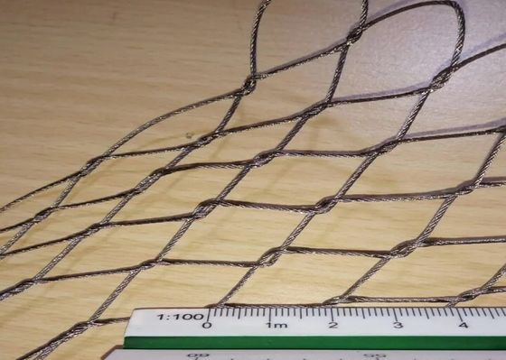 動物園 動物ケージ 保護 ステンレス鋼 フェンス スクリーン メッシュ 拡張 Web ワイヤロープ ケーブルネット