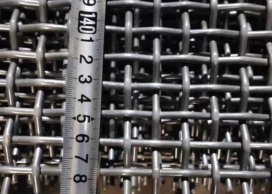高い抗張65mnは炭鉱の企業のための電流を通されたひだを付けられた金網を引っ掛けた