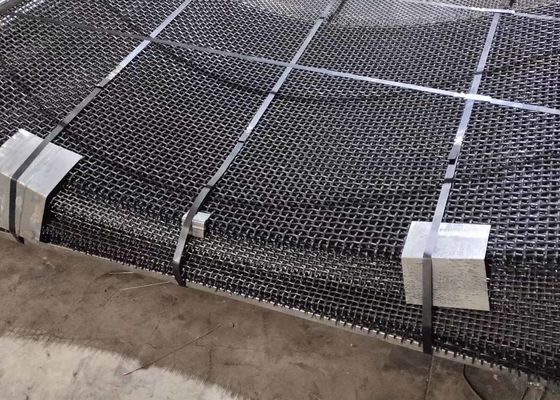 スクリーンの網サイズ1.5m x 1.95mを採鉱するひだを付けられたワイヤーSGS