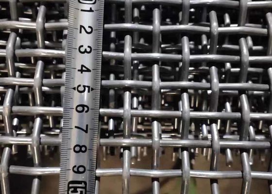 Ss 201ロックは振動スクリーンの金網のサイズ1.5m x 1.95mにひだを付けた