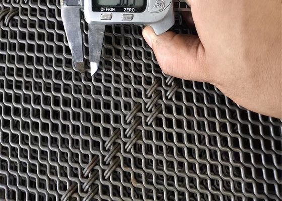 ロックによってひだを付けられるワイヤー鉱山スクリーン網によって編まれる1mmのサイズ