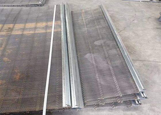 黒い鉄4mmの振動スクリーンの網の正方形によって編まれるひだを付けられたワイヤー