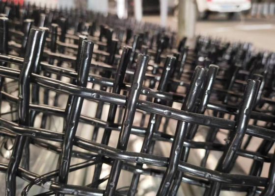 卸売 振動 方形 織布 ワイヤー メッシュ / ステンレス スチール クリップ ワイヤー メッシュ
