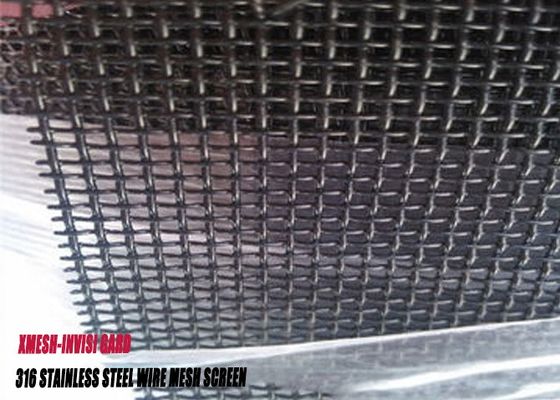 SS 304 316 316L Security Screen Stainless Steel Wire Mesh For Entry Doors