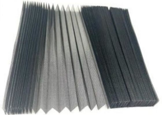 黒はスクリーン18x16が2.4mの幅X 10mを長く一致させるプリーツをつけられたカを着色した