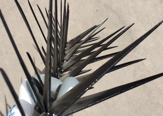 1m 長さ 大型 黒色 防登り 壁 スパイク セキュリティ