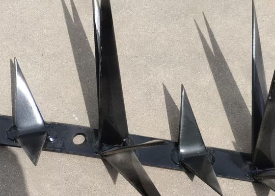 アンチクライミングフェンス セキュリティ 壁 スピーク シングルレイザータイプ 表面処理をガルバン化 / 粉末で覆い