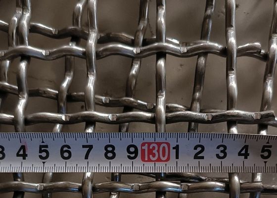 304 メッシュ クリップスレスタイヤのワイヤーメッシュ 鉱山のための振動スイングスクリーンメッシュ