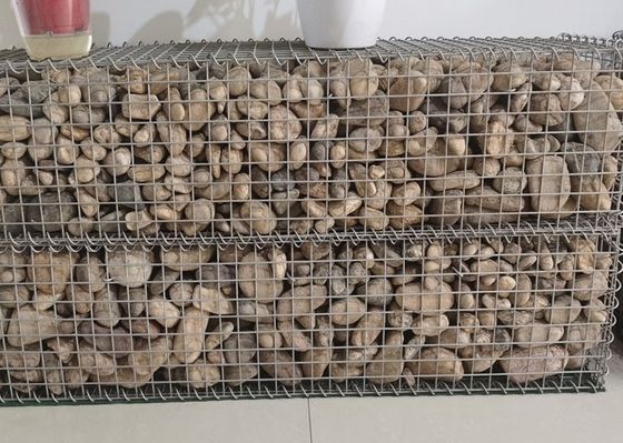 熱い浸された電流を通された石造りのおりはGabion箱4mmワイヤー厚さを溶接した