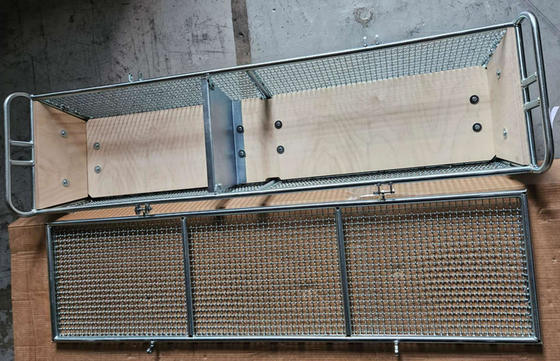 台所304ステンレス鋼の金網の貯蔵のバスケット300x197x70mm