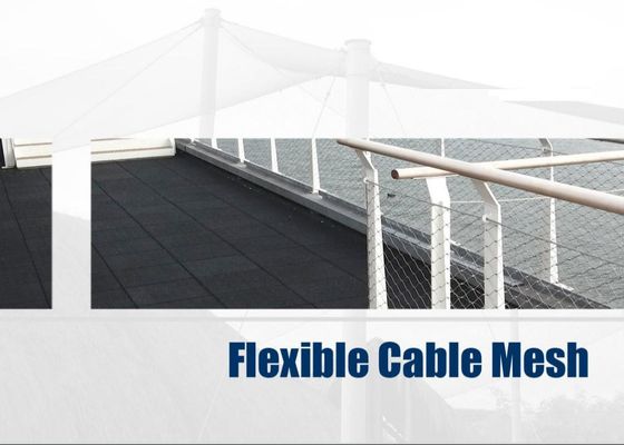 Ss316l 1-6mm 20x20mmのステンレス鋼結ばれたロープの網