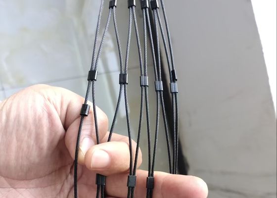 カスタムフェルールタイプ Inox 316 ワイヤーロープネット フレキシブルステンレス鋼ケーブル Webnet X Tend メッシュ