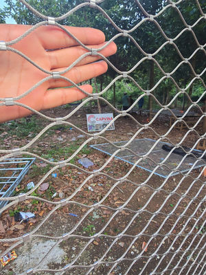 カスタムフェルールタイプ Inox 316 ワイヤーロープネット フレキシブルステンレス鋼ケーブル Webnet X Tend メッシュ