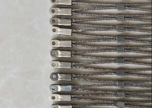 SS 304 316 柔らかい動物園網 猿の檻 ステンレス鋼のワイヤロープ網 動物園用