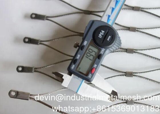 Ferrule Type 1.5mm Stainless Steel Wire Rope Mesh for Birds Parrots Fence