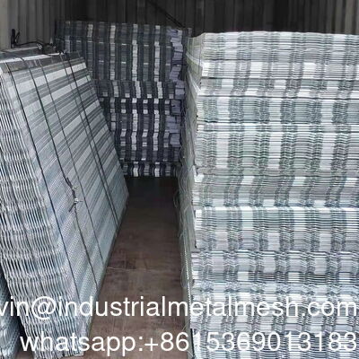 研磨された明るい色の粉体塗装装飾エキスパンドメタルワイヤーメッシュ