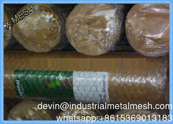 3/4 "ヘクサゴナルメッシュ 鉄線 メッシュ 熱浸し ガルバン化 チキンワイヤー