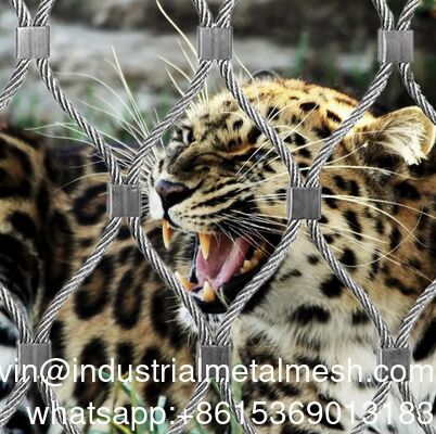 動物園のフェンシング用 織りダイヤモンドワイヤロープ網