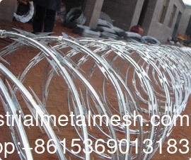 PVC Stainless Steel Concertina Razor Blade Barbed Wire Bto-22 Bto-60 Cbt-65 フェンシングワイヤ 価格