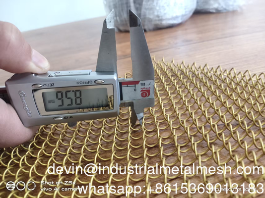 鋼鉄ワイヤベース材料 18ga * 濃い粉末コーティング仕上げ-サテン 青銅 螺旋パターン 飾り付け網 飾り付け網