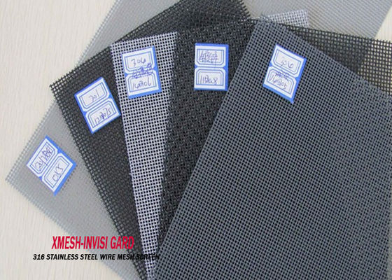 反カのはえのステンレス鋼の保証窓スクリーン18X14のサイズの黒色