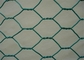 緑20 Gaの金属線の網塗られる装飾的な六角形ワイヤー網ポリ塩化ビニール