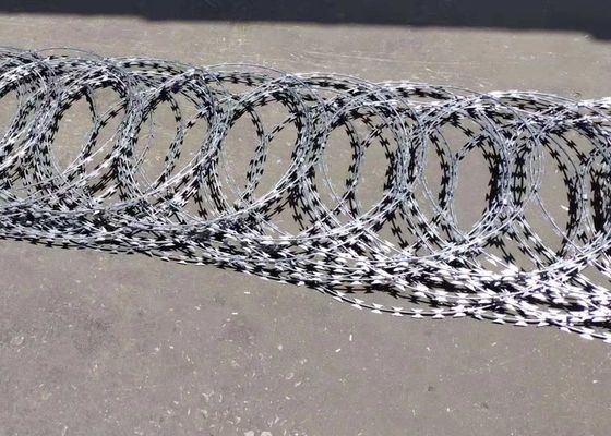 Bto-22熱い浸された電流を通された鋼鉄有刺鉄線のアコーディオン式のコイル