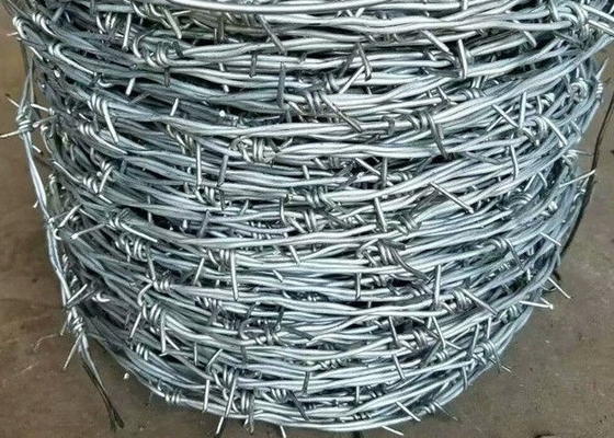ミリタリー プラスチック亜鉛メッキ鉄有刺鉄線 2.0mm 10 ゲージ