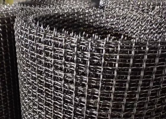開き2mmの正方形のステンレス鋼の304ひだを付けられた編まれた金網20x20mm